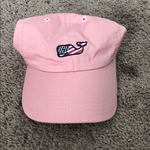 NWT Vineyard Vines Pink Flag Whale Baseball Cap